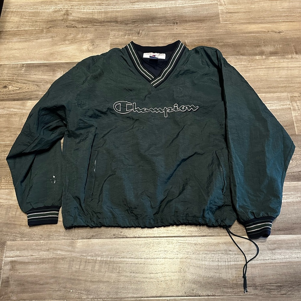 Vintage Champion Green Pullover